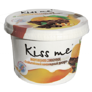 Карт. ст. 125/12 "Kiss me" сливочное "Бельгийский шоколадный десерт"
