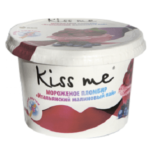 Карт. ст. 125/12 "Kiss me" пломбир "Итальянский малиновый пай"